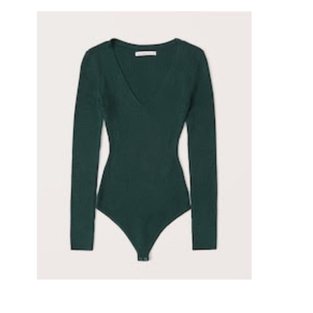 NWOT Abercrombie Long Sleeve V-Neck Bodysuit!